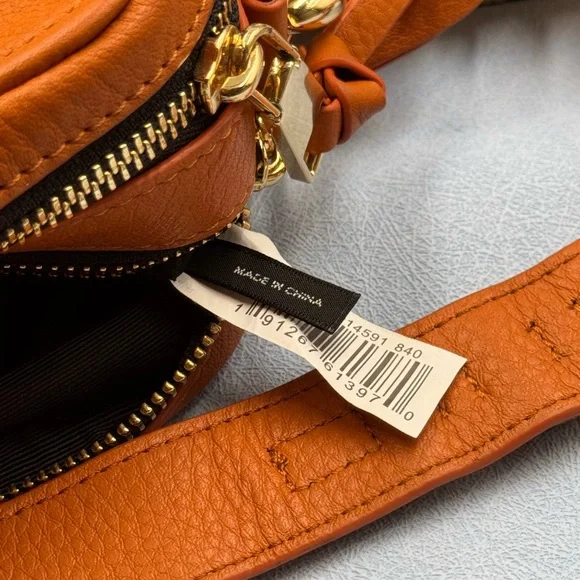 🆕 MARC JACOBS 🧿 NWOT The Softshot 21 Textured Sling Crossbody Bag, Orange - Picture 13 of 13